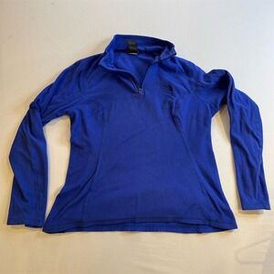 The North Face Women's M Blue Fleece Quarter Zip Pullover Casual